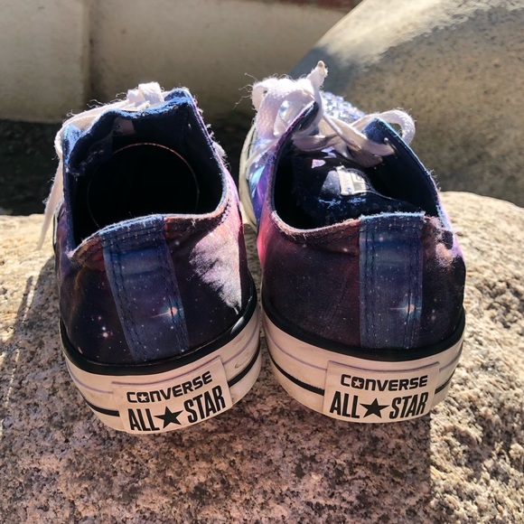 Custom Bling Converse Sneakers Womens Size 9 - Picture 5 of 10